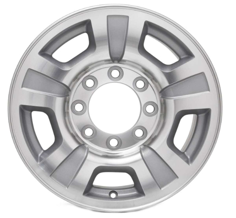 2008 chevrolet silverado wheel 17 machined silver aluminum 8 lug w5298ms 13