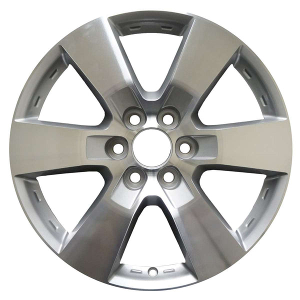 2013 chevrolet traverse wheel 20 machined silver aluminum 6 lug w5406ms 5