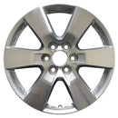 2009 chevrolet traverse wheel 20 machined silver aluminum 6 lug w5406ms 1