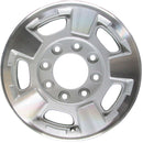 2016 chevrolet silverado wheel 17 machined silver aluminum 8 lug w5500ms 12