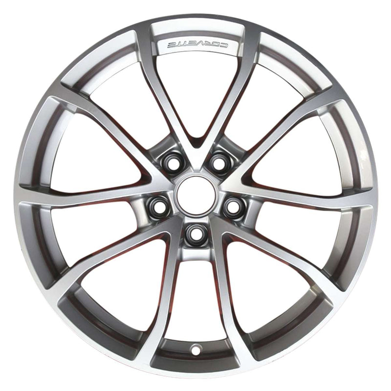 2012 chevrolet corvette wheel 19 silver aluminum 5 lug w5542s 1