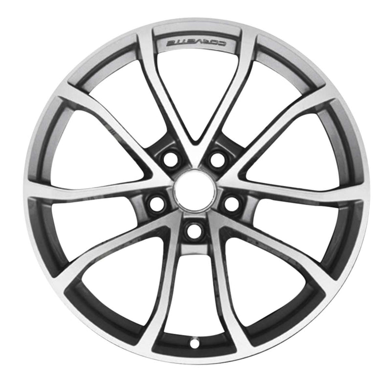 2019 chevrolet corvette wheel 20 charcoal aluminum 5 lug w5543dc 8