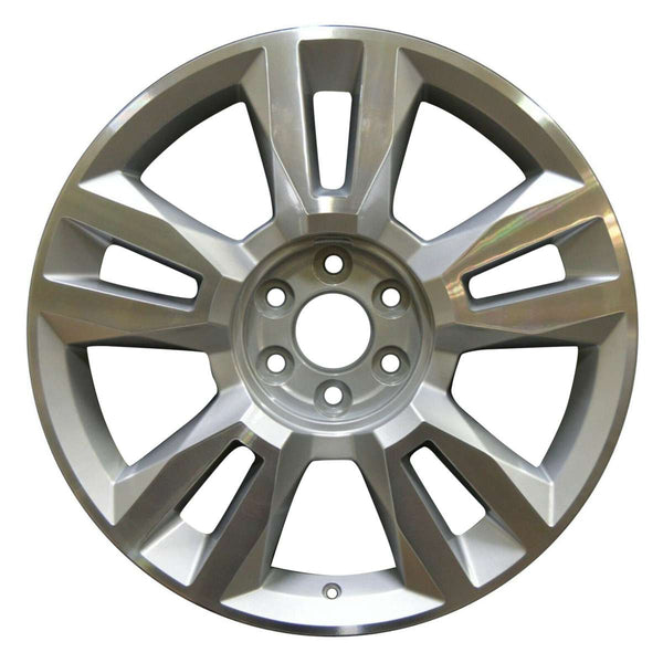 2019 chevrolet tahoe wheel 22 machined silver aluminum 6 lug w5620ms 2