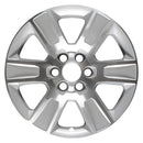 2015 gmc sierra wheel 20 polished silver aluminum 6 lug w5650ps 2