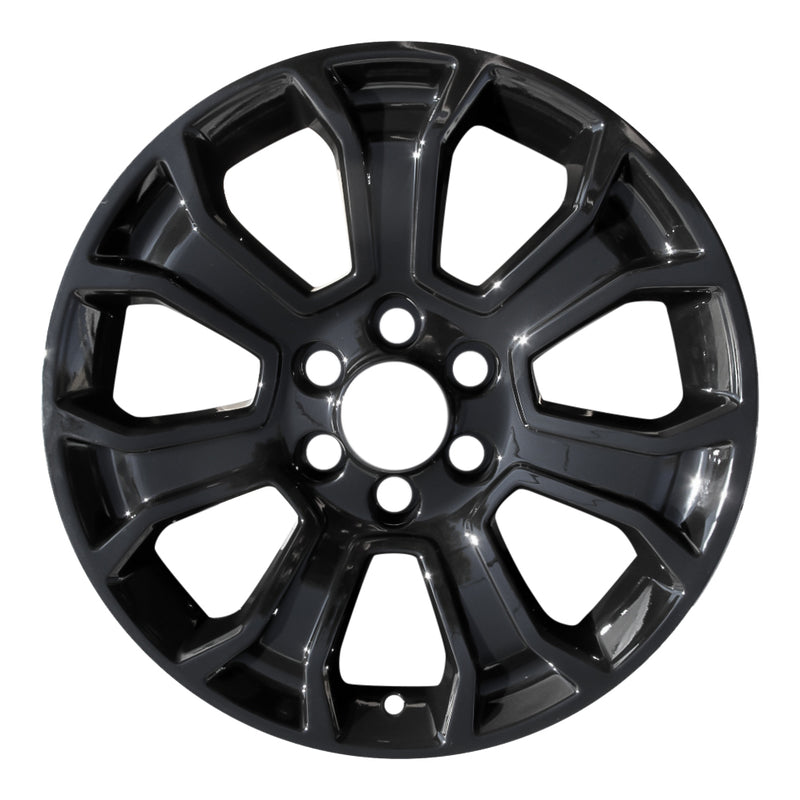 2017 chevrolet silverado wheel 22 black aluminum 6 lug w5660b 24