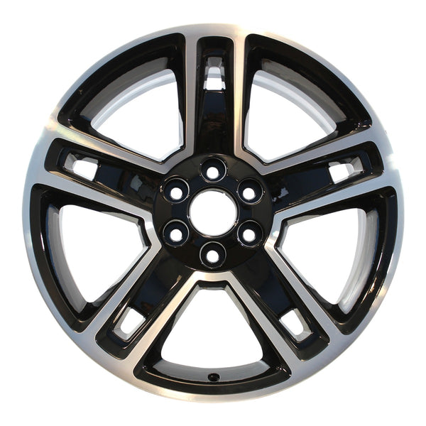 2015 gmc sierra wheel 22 machined black aluminum 6 lug w5664mb 42