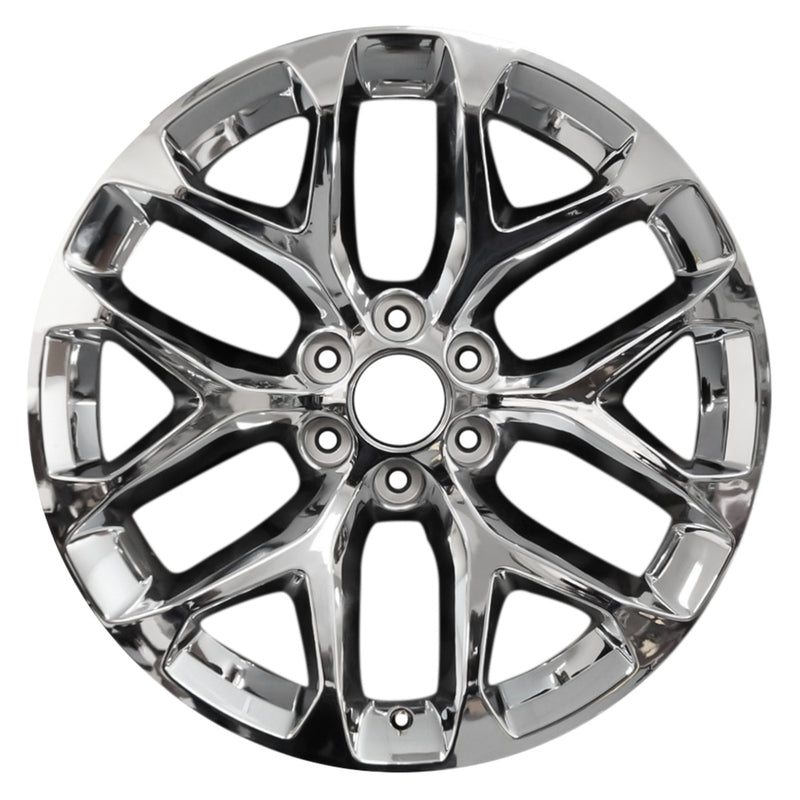 2017 chevrolet silverado wheel 22 chrome aluminum 6 lug w5668chr 9