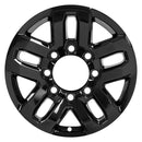 2018 chevrolet silverado wheel 18 black aluminum 8 lug w5709b 8