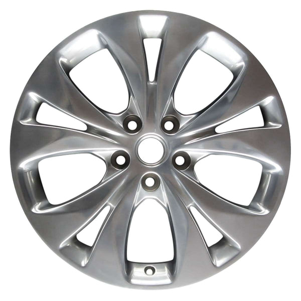 2019 chevrolet malibu wheel 18 polished aluminum 5 lug w5717p 4