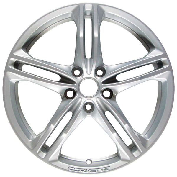 2019 chevrolet corvette wheel 18 silver aluminum 5 lug w5726s 4