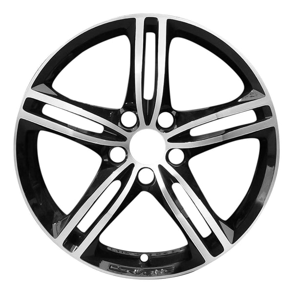 2018 chevrolet corvette wheel 18 machined black aluminum 5 lug w5726mb 3