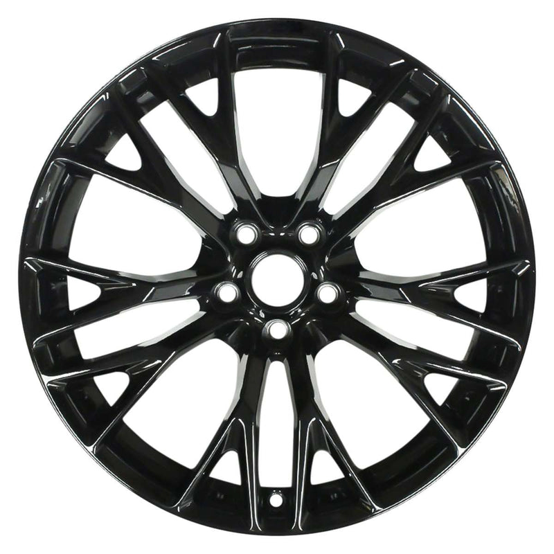 2016 chevrolet corvette wheel 20 black aluminum 5 lug w5740b 1