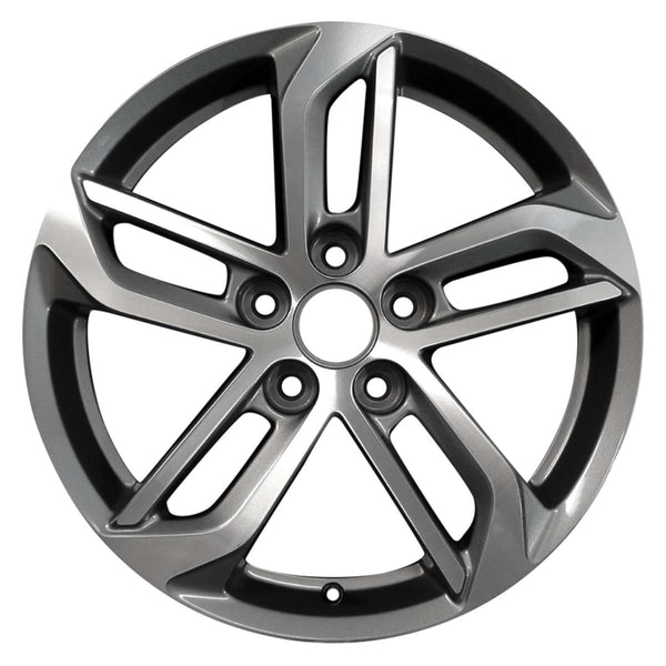 2017 chevrolet equinox wheel 18 machined charcoal aluminum 5 lug rw5757mc 2