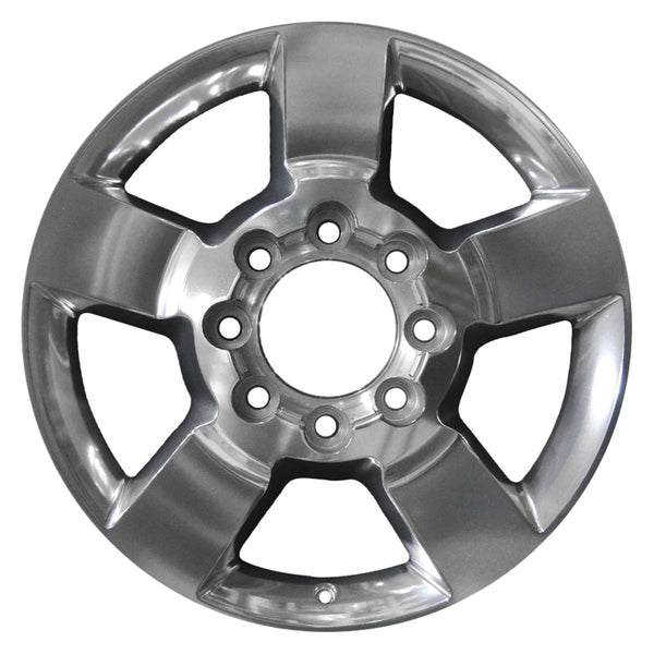 2017 chevrolet silverado wheel 20 polished aluminum 8 lug w5771p 5