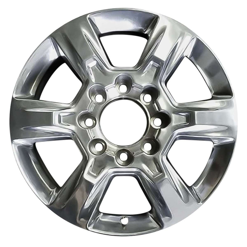 2017 chevrolet silverado wheel 20 polished aluminum 8 lug w5803p 3