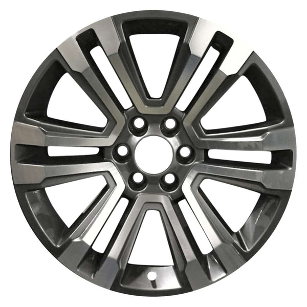 2020 gmc yukon wheel 22 machined charcoal aluminum 6 lug w5822mc 3