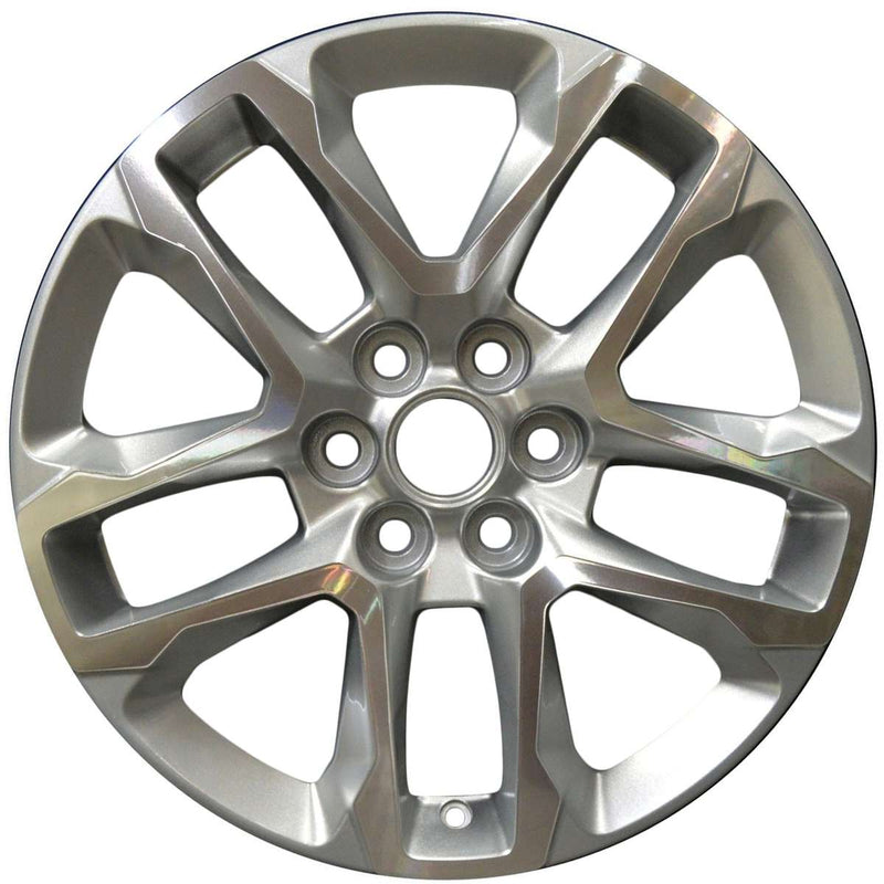 2018 chevrolet traverse wheel 18 machined silver aluminum 6 lug w5843ms 1