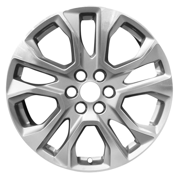 2019 chevrolet traverse wheel 20 machined silver aluminum 6 lug w5846ms 2