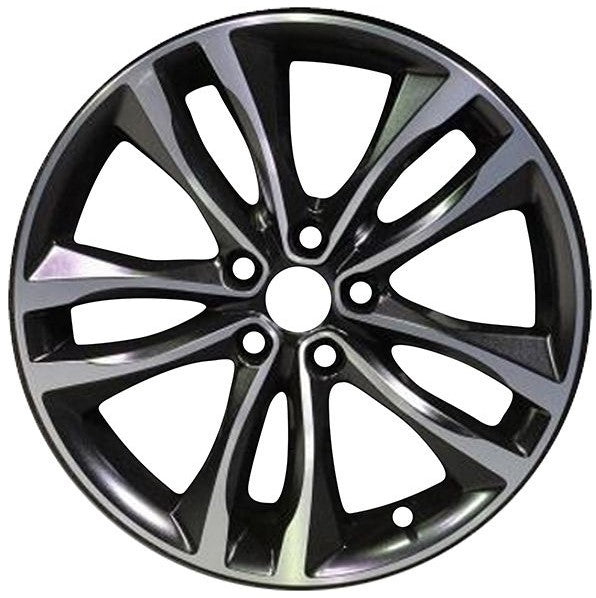 2016 chevrolet malibu wheel 19 machined charcoal aluminum 5 lug rw5857mc 1