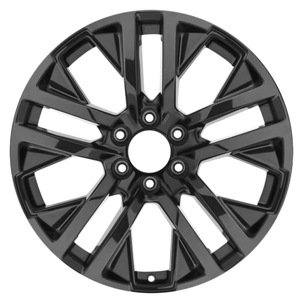 2021 gmc sierra wheel 22 black aluminum 6 lug rw5903b 9