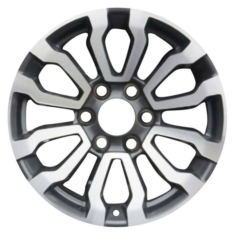 2019 gmc sierra wheel 18 machined charcoal aluminum 6 lug rw5909mc 1