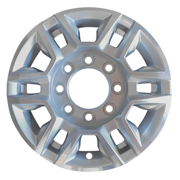 2020 chevrolet silverado2500 wheel 17 machined silver aluminum 8 lug w5948ms 1