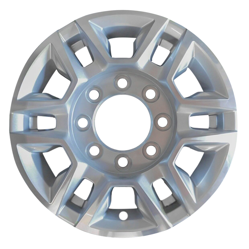 2021 chevrolet silverado wheel 17 machined silver aluminum 8 lug w5948ms 4