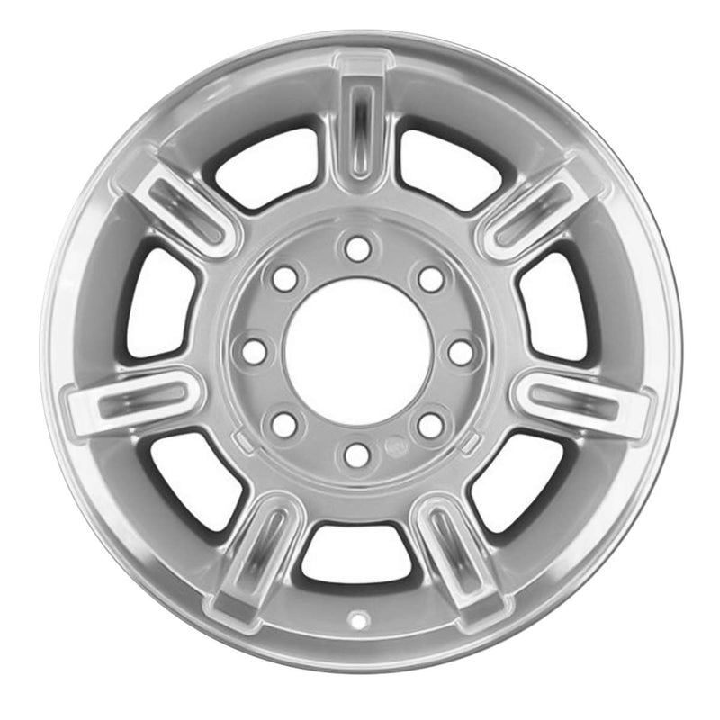 2003 hummer h2 wheel 17 machined silver aluminum 8 lug w6300s 2