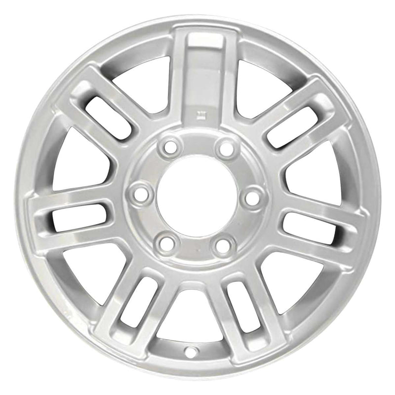 2007 hummer h3 wheel 16 machined silver aluminum 6 lug w6304ms 2