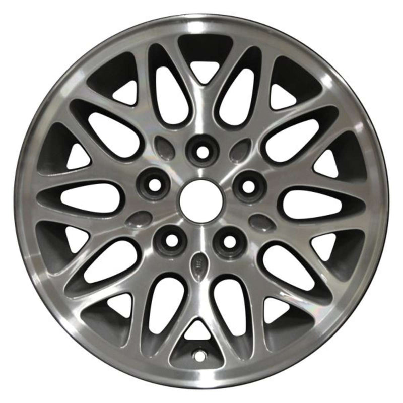 1999 Jeep Cherokee Rueda 15" Aluminio Carbón Maquinado 5 Lug W9011MC-3