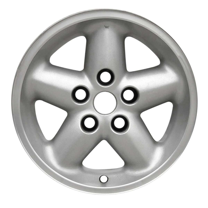 1997 Jeep Wrangler Wheel 15" Machined Silver Aluminum 5 Lug W9016MS-1