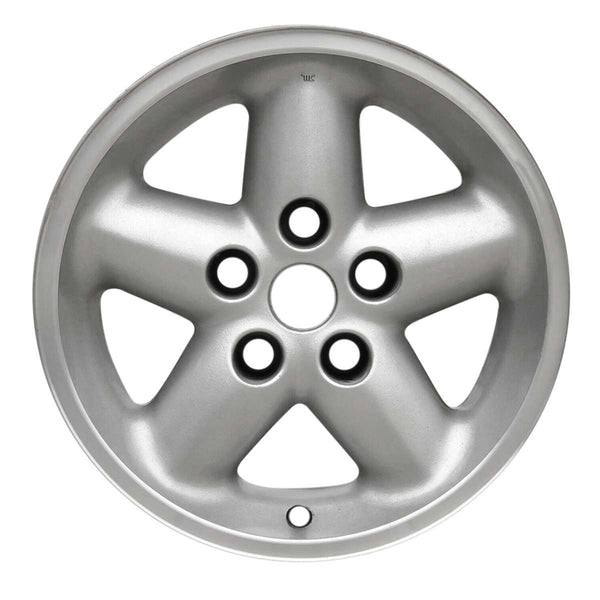 2001 Jeep Wrangler Wheel 15" Machined Silver Aluminum 5 Lug W9016MS-5