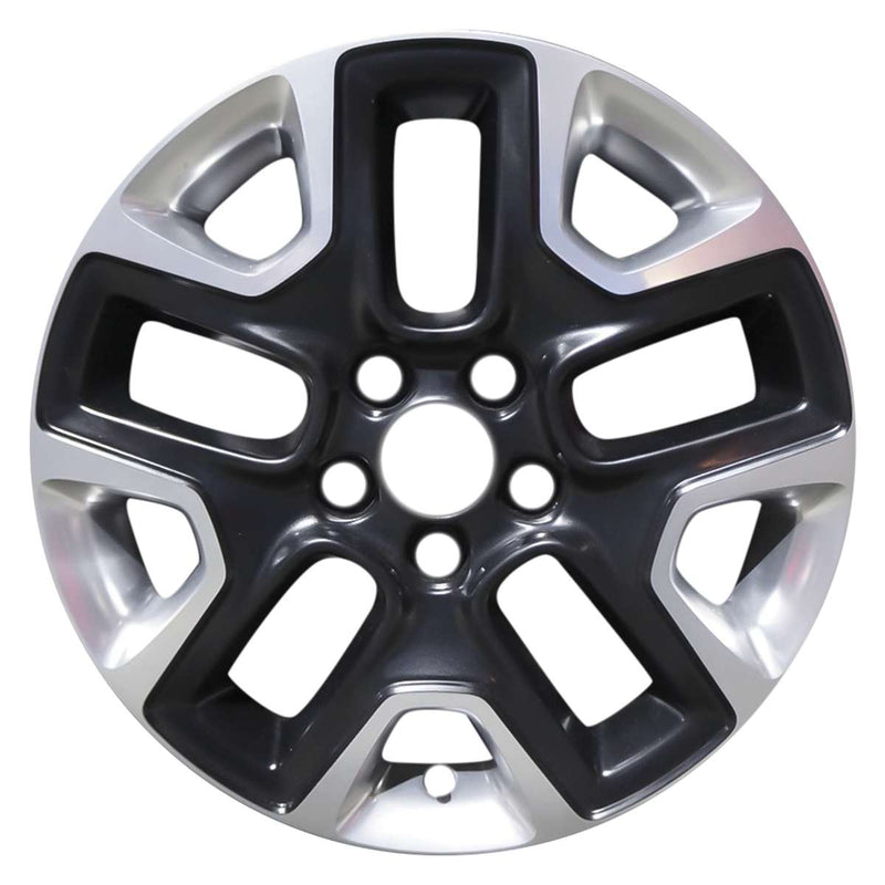 2018 Jeep Compass Wheel 17" Polished Black Aluminum 5 Lug W9187PB-2