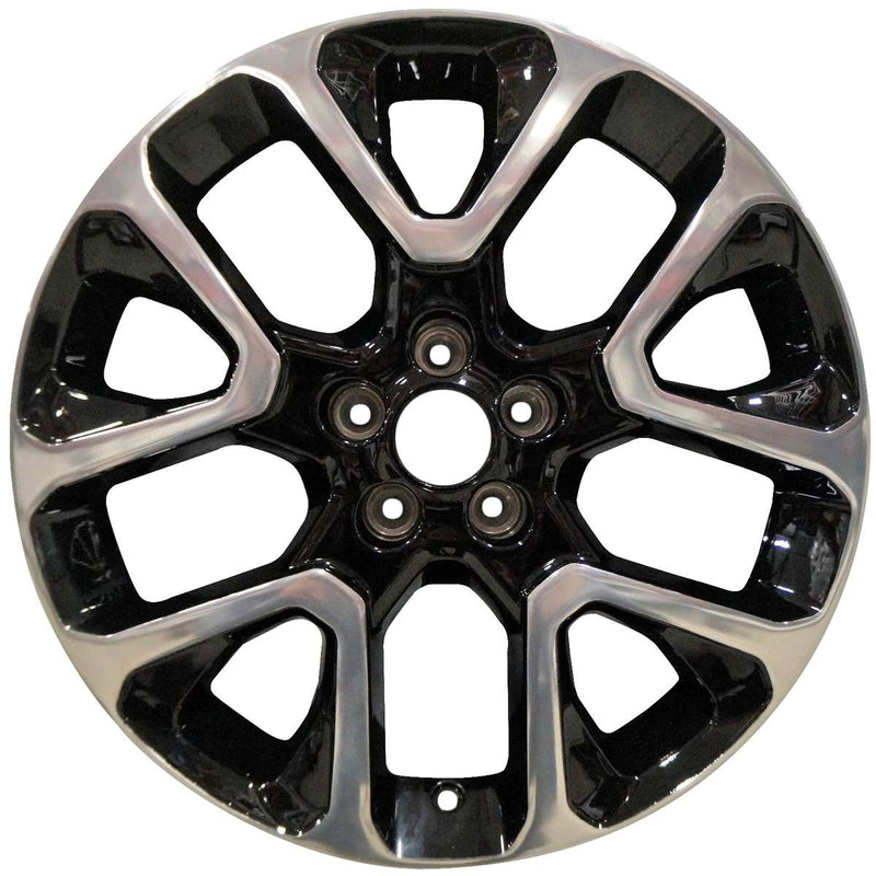 2017 Jeep Compass Wheel 19" Polished Black Aluminum 5 Lug W9192PB-1