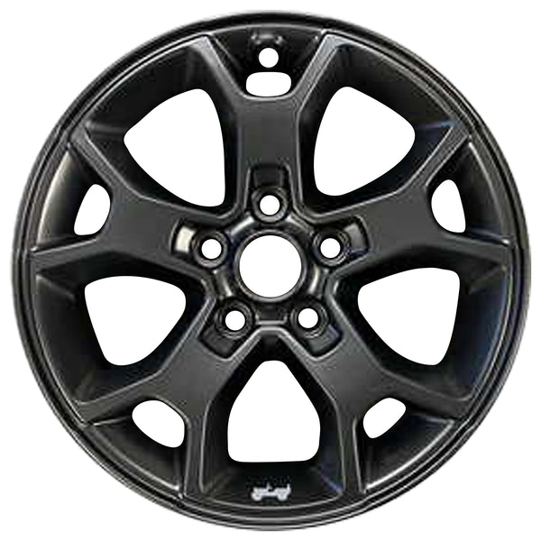 2021 Jeep Wrangler Wheel 17" Black Aluminum 5 Lug W9218B-4