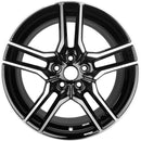 2020 ford mustang wheel 18 machined gloss black aluminum 5 lug w10157mb 3