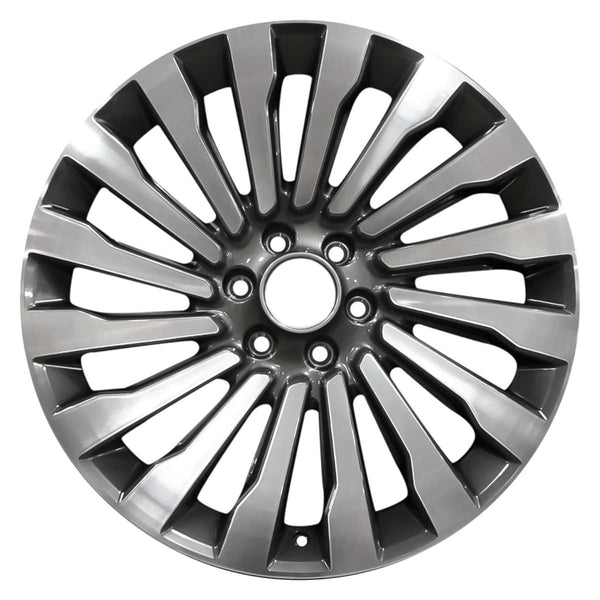 2019 lincoln navigator wheel 22 machined charcoal aluminum 6 lug w10178mc 2