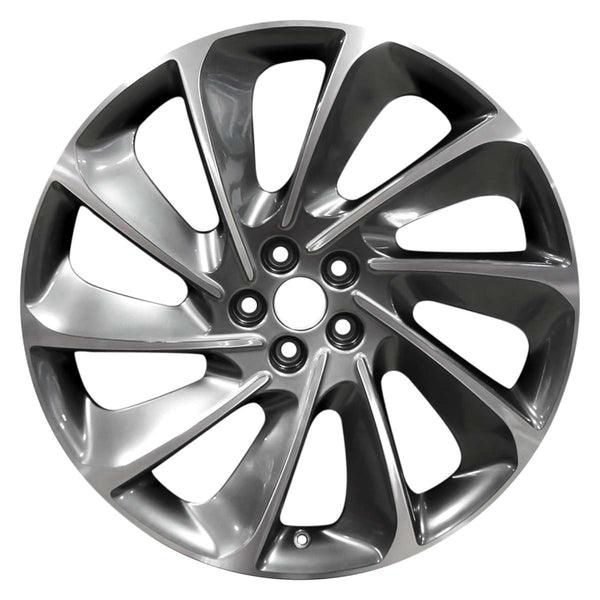 2019 lincoln nautilus wheel 21 machined charcoal aluminum 5 lug w10218mc 1