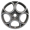2019 alfa romeo wheel 19 machined charcoal aluminum 5 lug w58172mc 2