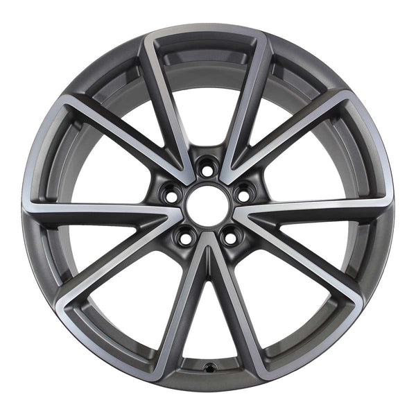 2015 audi s4 wheel 19 machined charcoal aluminum 5 lug w58967mc 1