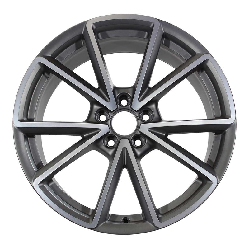 2015 audi s4 wheel 19 machined charcoal aluminum 5 lug w58967mc 1