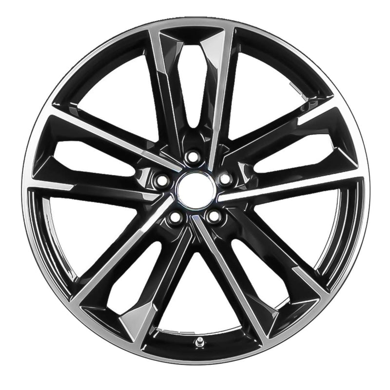 2018 audi s8 wheel 21 machined black aluminum 5 lug w59015mb 3