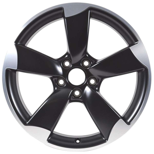 2013 audi a3 wheel 18 machined gloss black aluminum 5 lug w59027mb 1