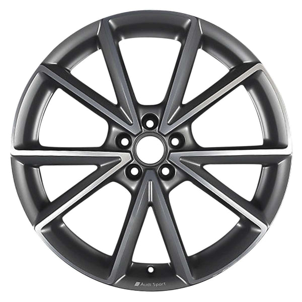 2018 audi tt wheel 20 machined dark charcoal aluminum 5 lug w59084mc 2