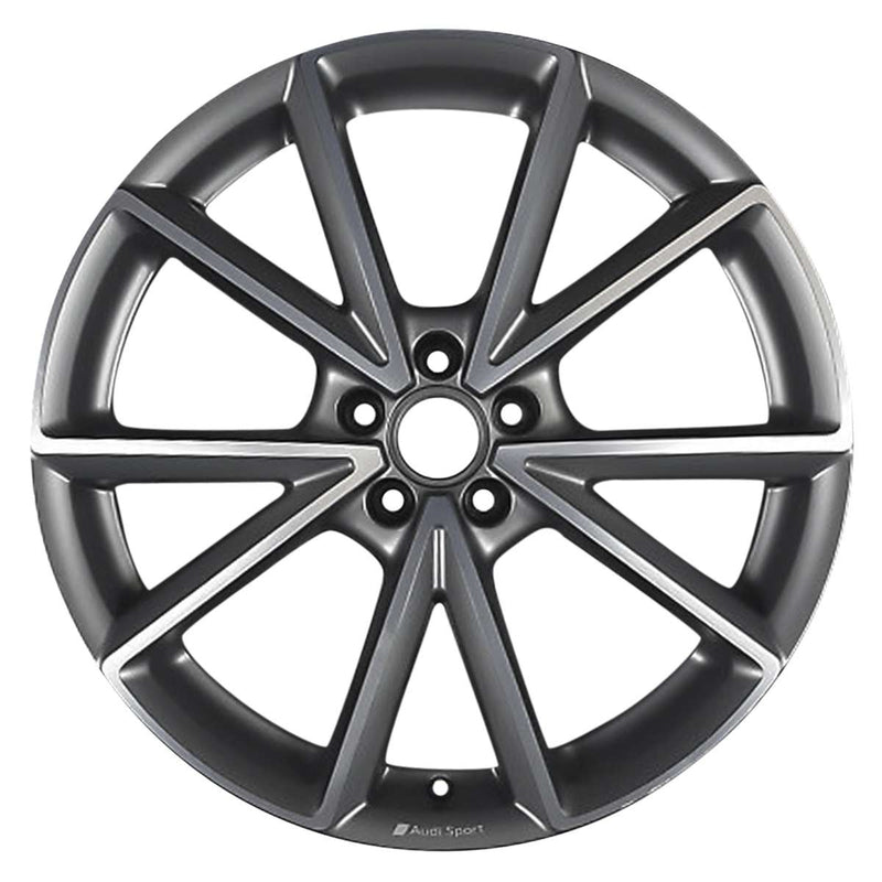 2018 audi tt wheel 20 machined dark charcoal aluminum 5 lug w59084mc 2