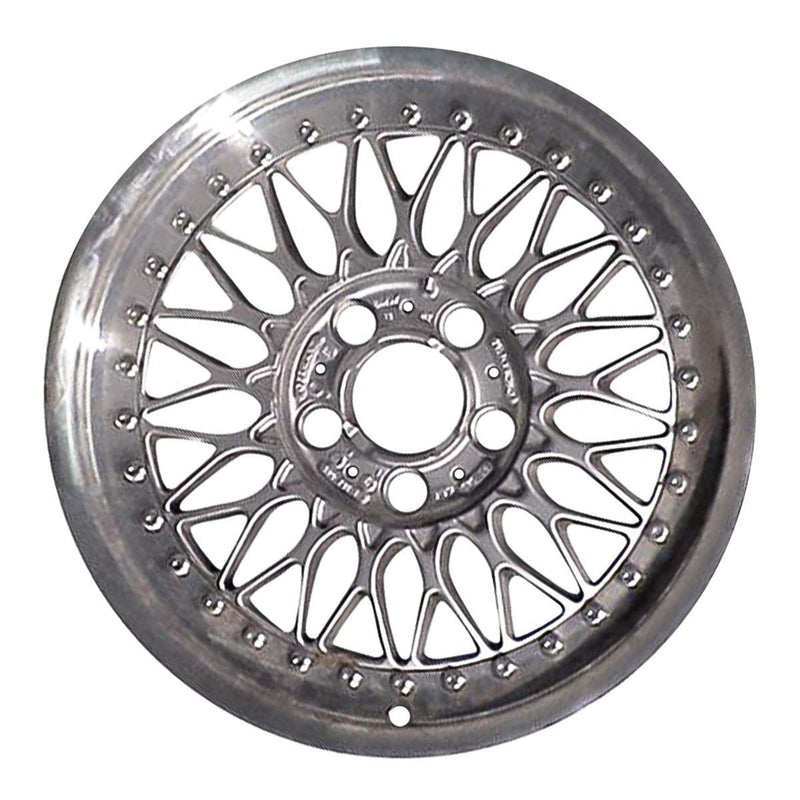 2002 bmw 328i wheel 17 silver face with machined lip aluminum 5 lug w59233sml 3