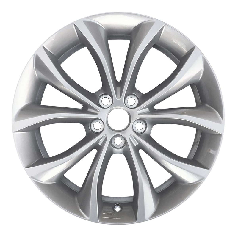 2017 jaguar xf wheel 18 silver aluminum 5 lug w59948s 1