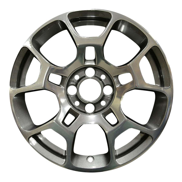 2018 fiat 500 wheel 16 polished charcoal aluminum 4 lug w61663pc 7