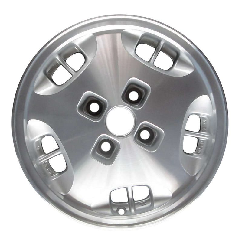 1984 nissan 300zx wheel 15 machined silver aluminum 4 lug w62151ms 1