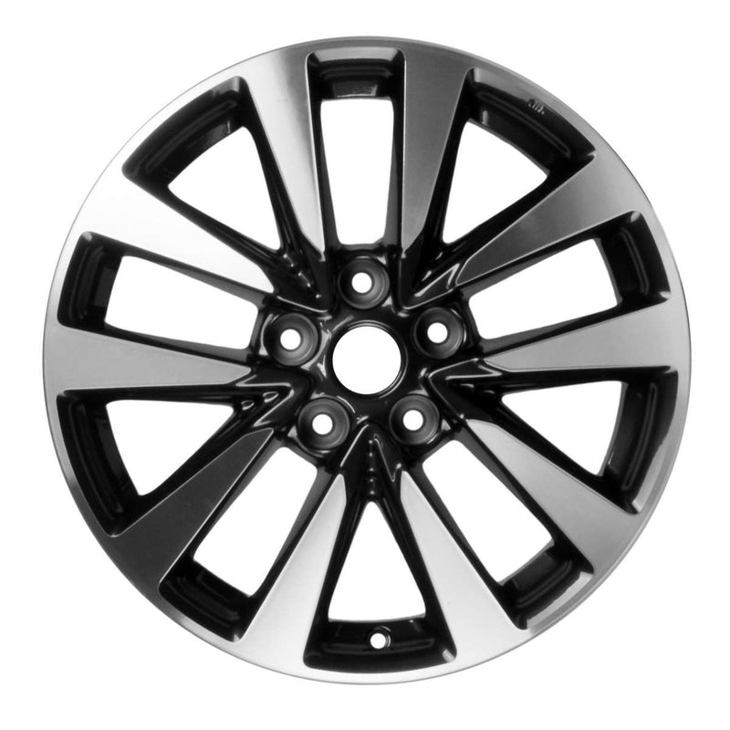 2017 nissan altima wheel 17 machined gloss black aluminum 5 lug w62719mb 2